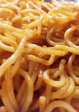 チリソースのナポリタン-レシピのメイン写真