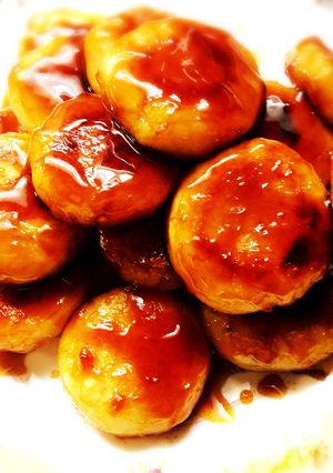 じゃがいもで！みたらし風ポテもち-レシピのメイン写真