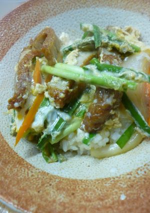 いわしのねり天入り・卵丼-レシピのメイン写真