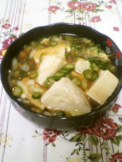 豆腐のおくら餡かけ-レシピのメイン写真
