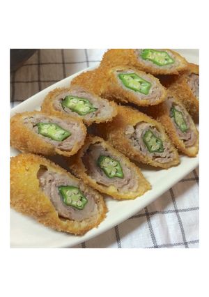 簡単美味い！オクラの肉巻きフライ-レシピのメイン写真