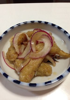 さっぱり☆ごぼうと玉ねぎの南蛮漬け-レシピのメイン写真