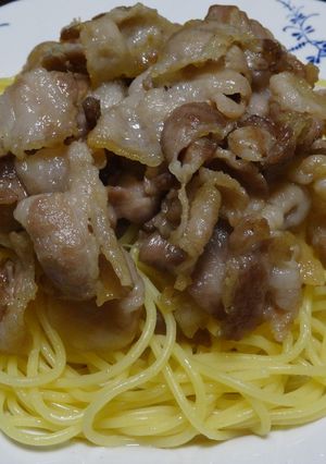 豚バラ肉のスタミナスパゲッティ-レシピのメイン写真