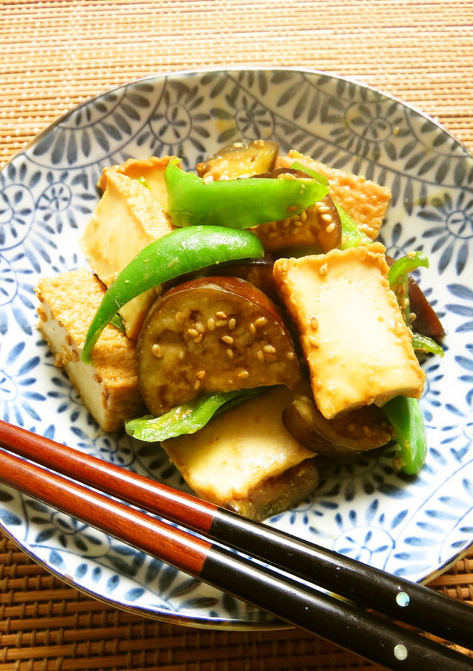 ☺簡単♪厚揚げと茄子とピーマンの味噌炒め-レシピのメイン写真