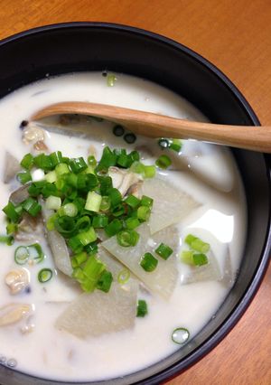和風クラムチャウダーのスープかけご飯-レシピのメイン写真