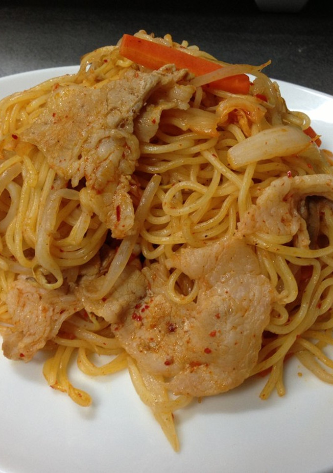 簡単！夏レシピ 豚キムチ焼きそば-レシピのメイン写真