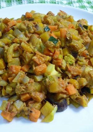 10分で！たっぷり夏野菜のドライカレー-レシピのメイン写真