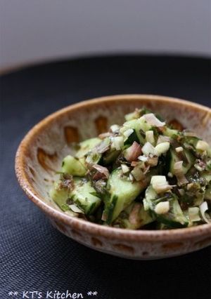 とまらない☆梅キュウリの薬味まみれ-レシピのメイン写真