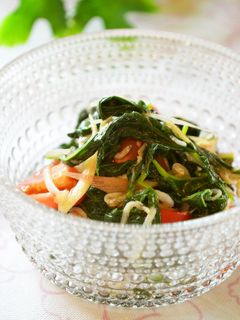 モロヘイヤとトマトの和え物-レシピのメイン写真
