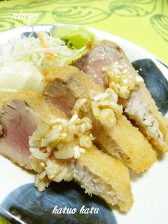 ネギポン酢でサッパリ♡鰹のカツ♡-レシピのメイン写真