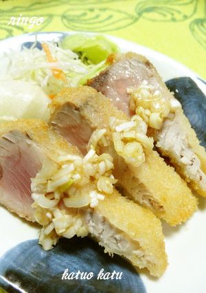 ネギポン酢でサッパリ♡鰹のカツ♡-レシピのメイン写真