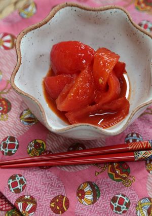 夏バテ解消キムチトマト♪-レシピのメイン写真
