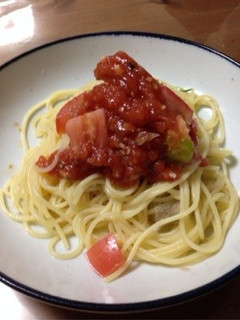 アガーでトマトジュレパスタ-レシピのメイン写真