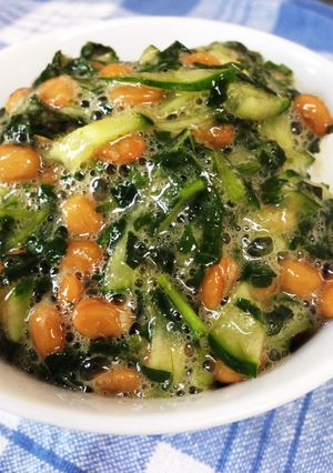 暑い日に、朝食に！栄養満点！納丼♪-レシピのメイン写真