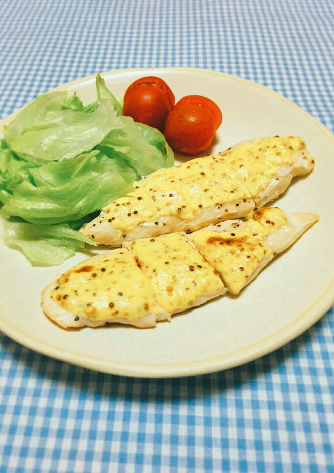 〖ヘルシー＊鶏ささみの粒マスマヨ焼き〗-レシピのメイン写真