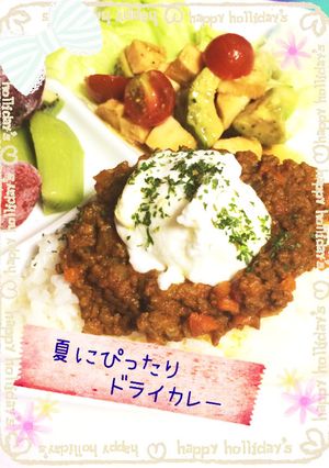 夏にぴったり！辛口ドライカレー☆-レシピのメイン写真