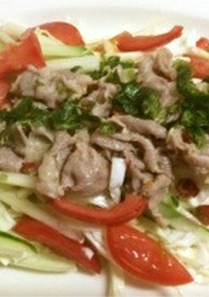 ムーマナオ(タイの豚しゃぶサラダ)-レシピのメイン写真