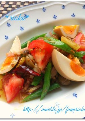 *いんげんとベーコンのホットサラダ*-レシピのメイン写真
