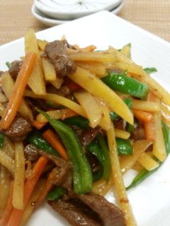 じゃがいもの青椒肉絲風炒め-レシピのメイン写真