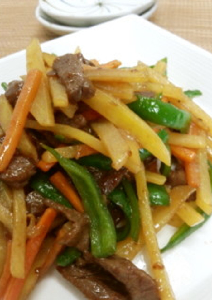 じゃがいもの青椒肉絲風炒め-レシピのメイン写真