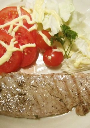 マグロのステーキと、2種類のたれ-レシピのメイン写真