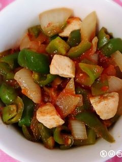 トマトと鶏胸身の丼-レシピのメイン写真