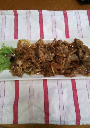 豚バラ肉の甘辛炒め♪-レシピのメイン写真