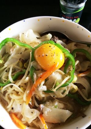 焼きそば麺で！野菜たっぷり簡単ちゃんぽん-レシピのメイン写真