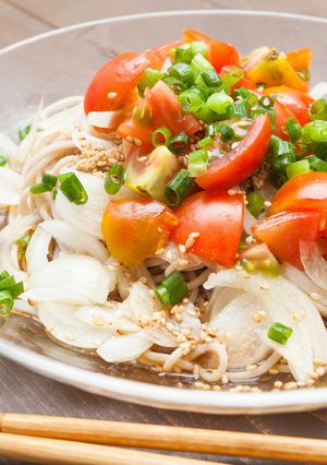 暑い日にはトマトサラダ蕎麦-レシピのメイン写真