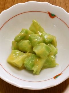 ブロッコリーの芯の酢味噌和え-レシピのメイン写真