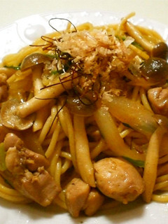 きのこと鶏肉の和風パスタ-レシピのメイン写真