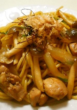 きのこと鶏肉の和風パスタ-レシピのメイン写真