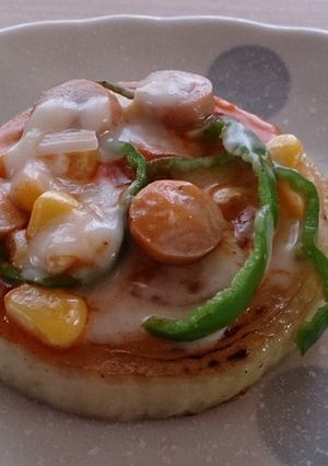 玉ねぎdeピザ～お手軽おつまみ～-レシピのメイン写真