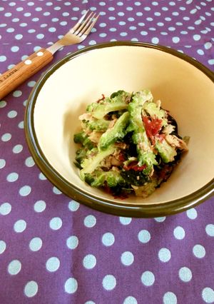 糖質ｵﾌ.ｺﾞｰﾔと海藻の鯖ｻﾗﾀﾞ-レシピのメイン写真