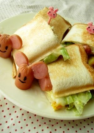 ソーセージ入りホットサンド-レシピのメイン写真