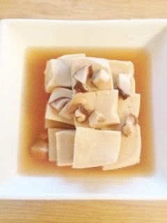簡単版。甘さ控えめ。高野豆腐の煮物。-レシピのメイン写真