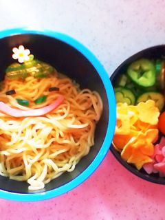 冷し中華でホノボーノ 妖怪ウォッチ♪-レシピのメイン写真