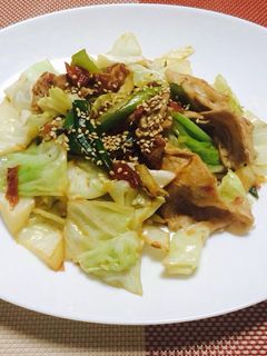 梅肉でさっぱり◎野菜と豚肉の和風炒め-レシピのメイン写真