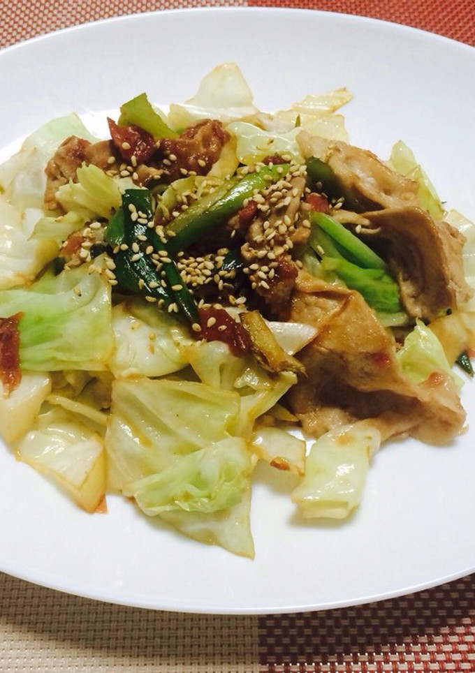 梅肉でさっぱり◎野菜と豚肉の和風炒め-レシピのメイン写真
