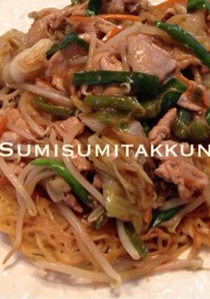 焼肉塩だれであんかけ焼きそば♪-レシピのメイン写真