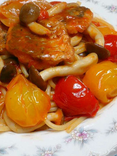 ☆鯵ときのこの夏野菜パスタ☆-レシピのメイン写真