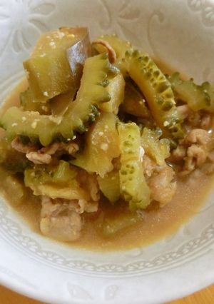 ■ゴーヤとナスのとろとろ甘味噌煮込み■-レシピのメイン写真