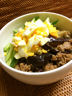 レンジでなす味噌ナムル丼-レシピのメイン写真