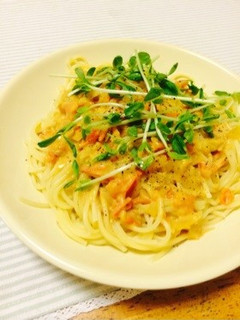 蟹味噌トマトクリームパスタ-レシピのメイン写真
