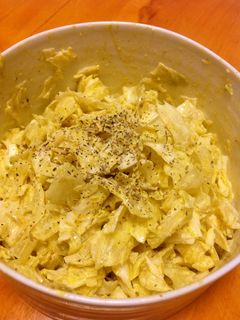 キャベツのカレーマヨにんにく味サラダ-レシピのメイン写真