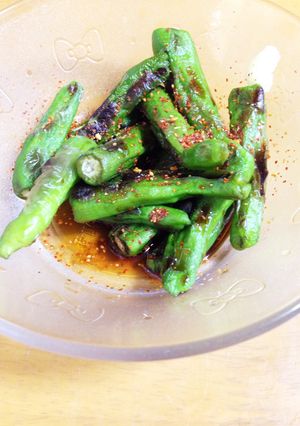 酒呑みレシピ♪ししとうの素焼き♪-レシピのメイン写真