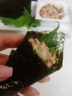 たくあん納豆海苔巻き-レシピのメイン写真