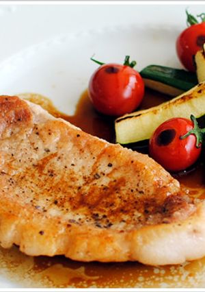 豚肉ソテー、ビネガーとバルサミコソース-レシピのメイン写真