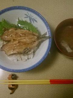 鰯の蒲焼丼 肝吸いつき-レシピのメイン写真