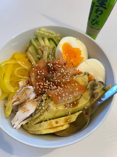 サラダチキン丼-レシピのメイン写真